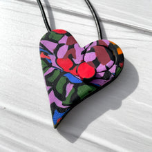 Cargar imagen en el visor de la galería, Collar dúo  Corazón-Lila
