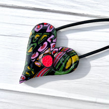 Cargar imagen en el visor de la galería, Collar dúo  Corazón-verde
