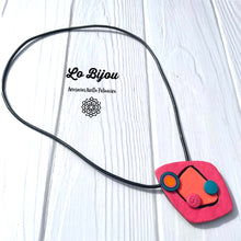 Cargar imagen en el visor de la galería, Collar dúo  rosado-naranjo
