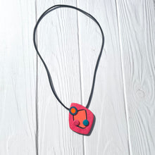 Cargar imagen en el visor de la galería, Collar dúo  rosado-naranjo
